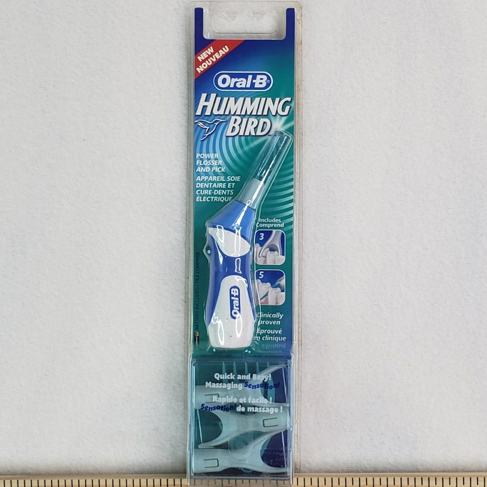 Brand New Oral-B Hummingbird Power‎ Gum Stimulator 3 Flosser Head Starter Pack